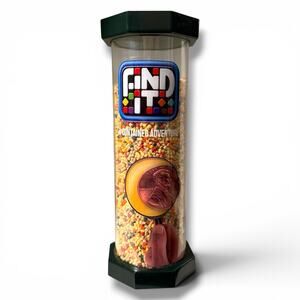 Find It a Contained Adventure Seek Game in a Tube “Original” dated 2014
